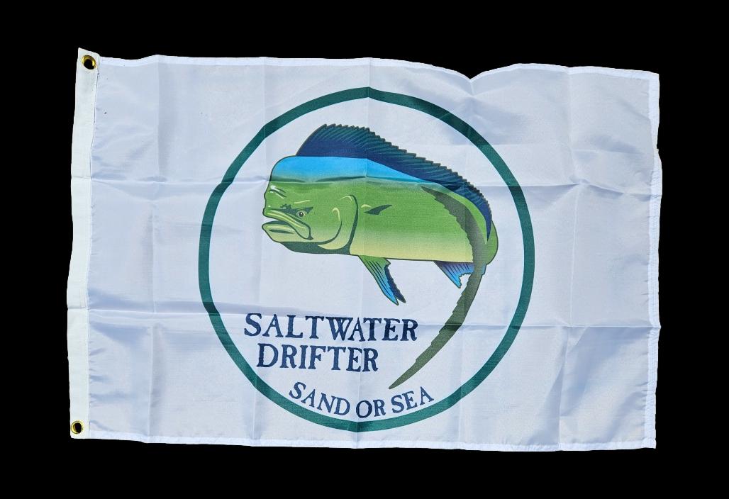 Saltwater Drifter Mahi 2 X 3' flag