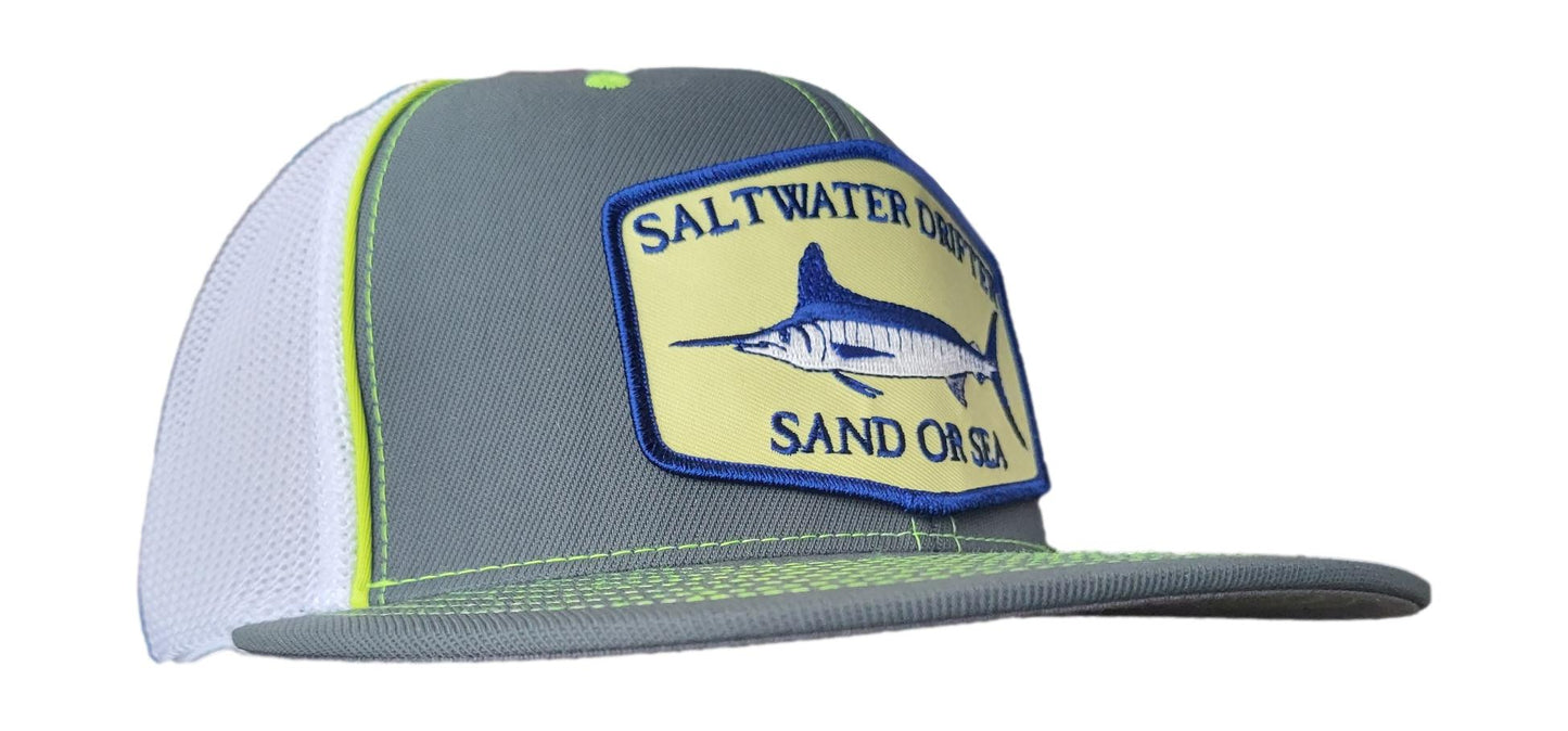 Saltwater Drifter flex fit trucker hat
