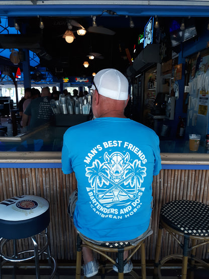 Bartenders & Dogs T-shirt - [Caribbean Hobo]-Key West, top quality tropical island designed t-shirts
