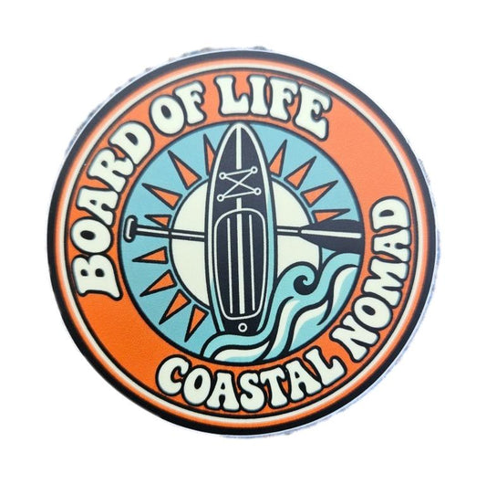 Board of Life outdoor sticker - [Caribbean Hobo]-Key West, top quality tropical island designed t-shirts