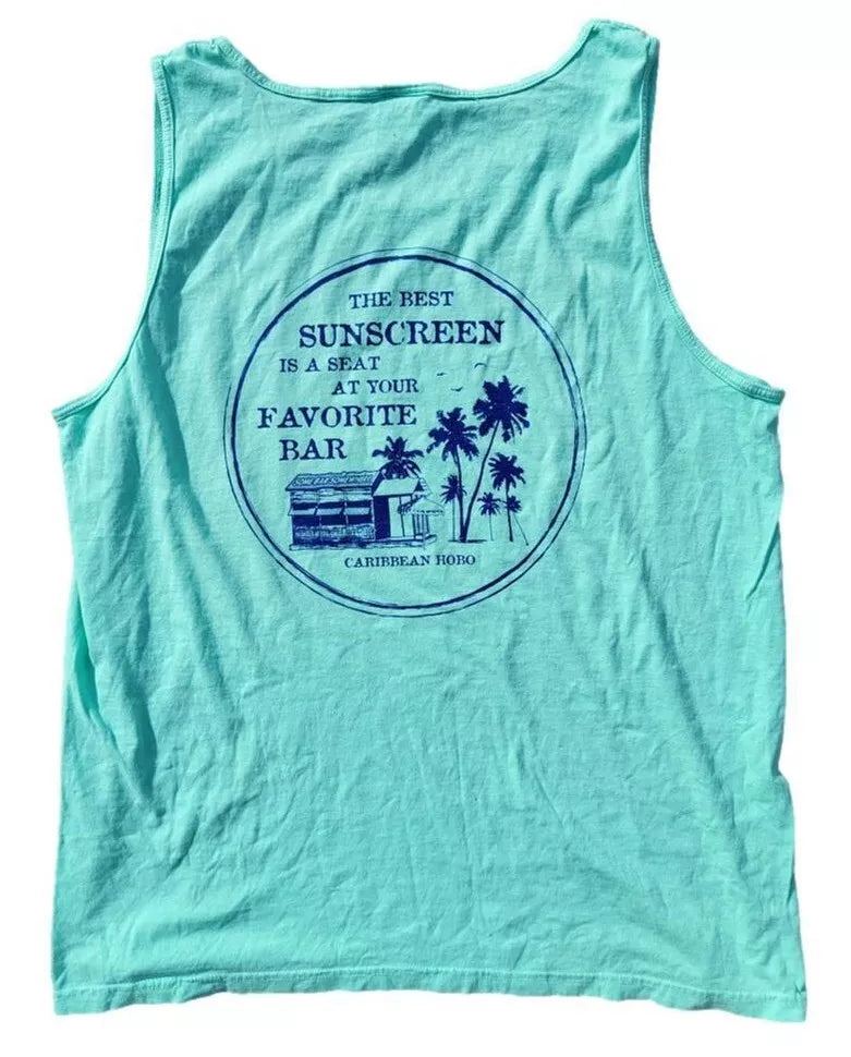 Seat at your favorite bar tank top