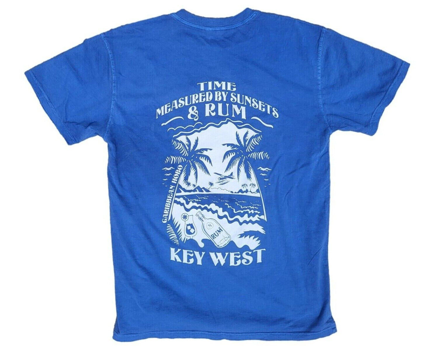 Time measured by sunsets and rum...Key West t-shirt