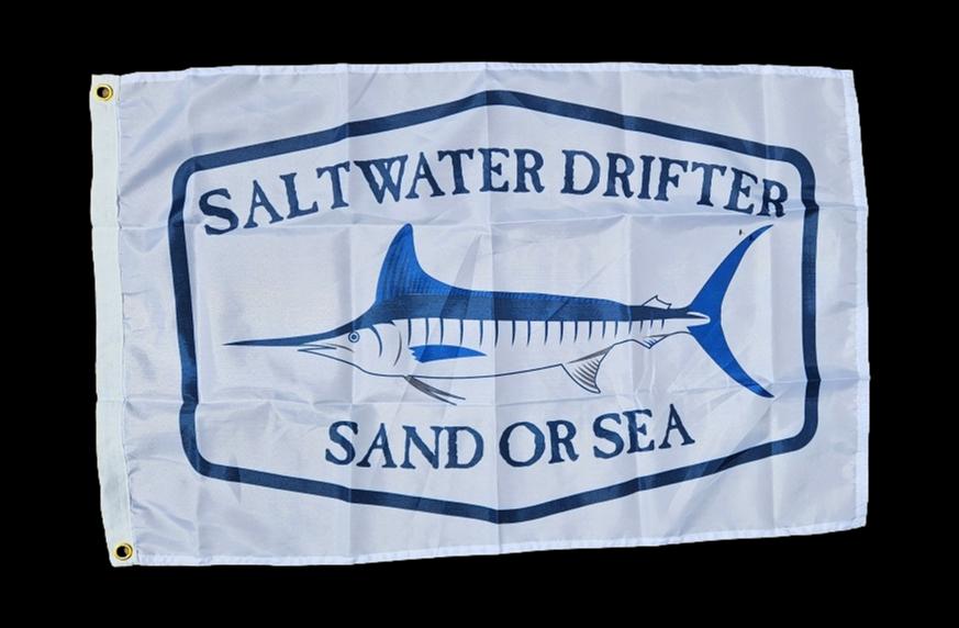 Saltwater Drifter Marlin Flag