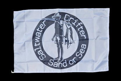 Saltwater Drifter Logo Flag - [Caribbean Hobo]-Key West, top quality tropical island designed t-shirts