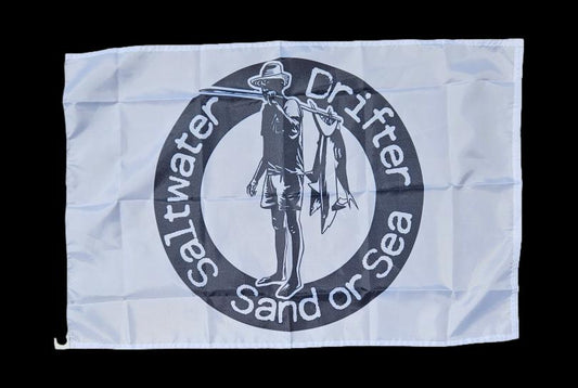 Saltwater Drifter Logo Flag