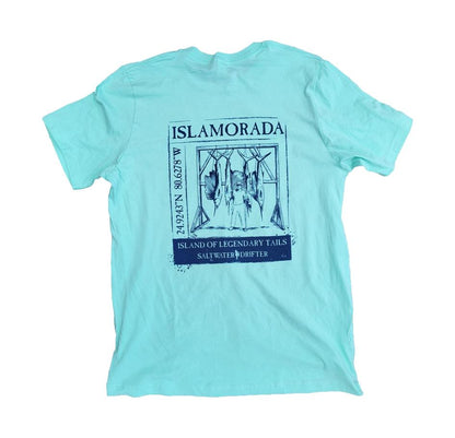 Islamorada....Island of legendary tails, t-shirts - [Caribbean Hobo]-Key West, top quality tropical island designed t-shirts