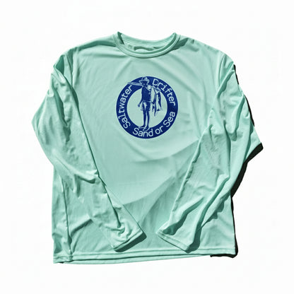 Saltwater Drifter performance shirt L/S - [Caribbean Hobo]-Key West, top quality tropical island designed t-shirts