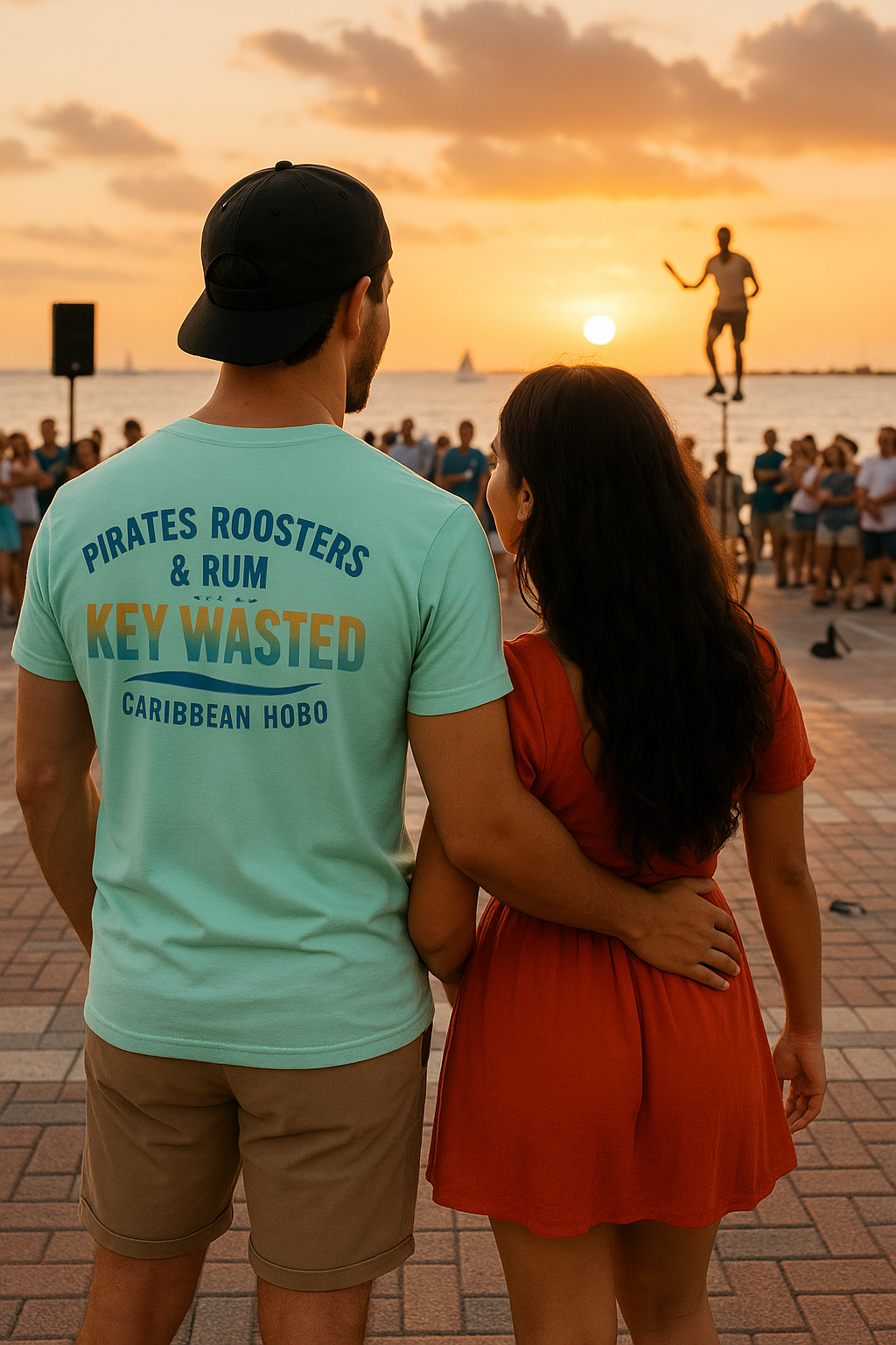 Key Wasted T-shirt. - [Caribbean Hobo]-Key West, top quality tropical island designed t-shirts