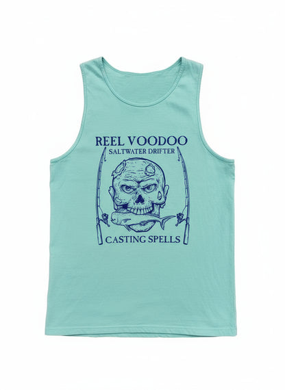 Reel Voodoo tank top - [Caribbean Hobo]-Key West, top quality tropical island designed t-shirts