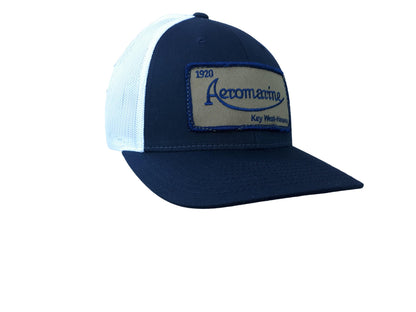Aeromarine trucker cap snap back - [Caribbean Hobo]-Key West, top quality tropical island designed t-shirts