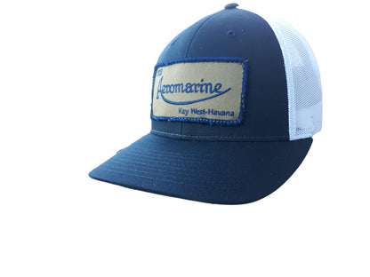 Aeromarine trucker cap snap back - [Caribbean Hobo]-Key West, top quality tropical island designed t-shirts