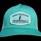 Share the ocean five panel trucker hat