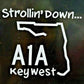 Strollin down A1A sticker