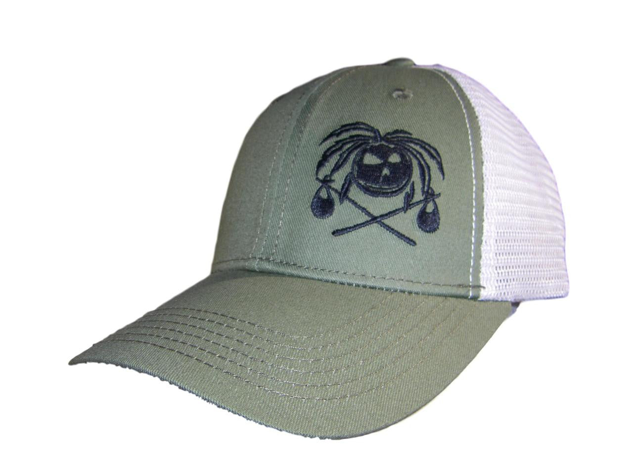 Caribbean Hobo Coconut head trucker cap Khaki green. Free Shipping!