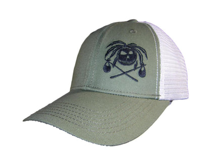 Caribbean Hobo Coconut head trucker cap Khaki green. Free Shipping! - [Caribbean Hobo]-Key West, top quality tropical island designed t-shirts